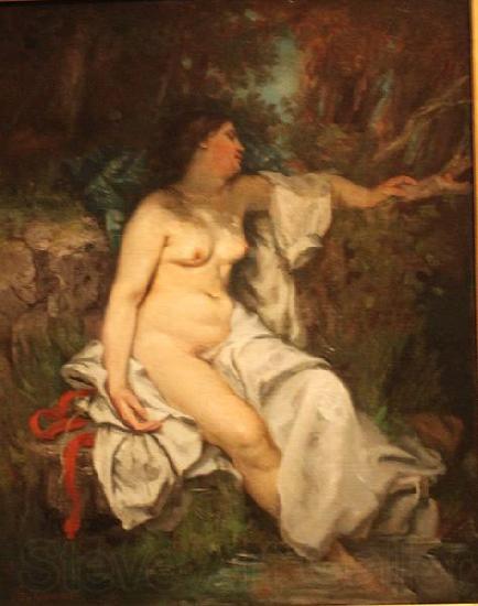 Gustave Courbet Bather Sleeping by a Brook